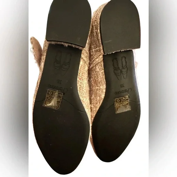 New C.Paravano Women's Flats Shoes Round Toe Ballet Flats with Strap - Picture 4 of 6